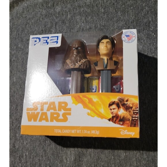 Star Wars Solo Movie Pez Dispensers Han Solo and Chewbacca NIB SEALED - Picture 1 of 8